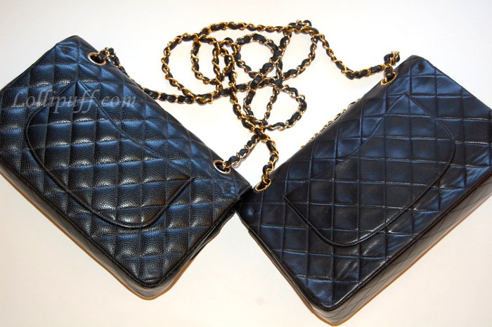 Outfit with Black Chanel Caviar Classic Jumbo Flap Bag - Lollipuff