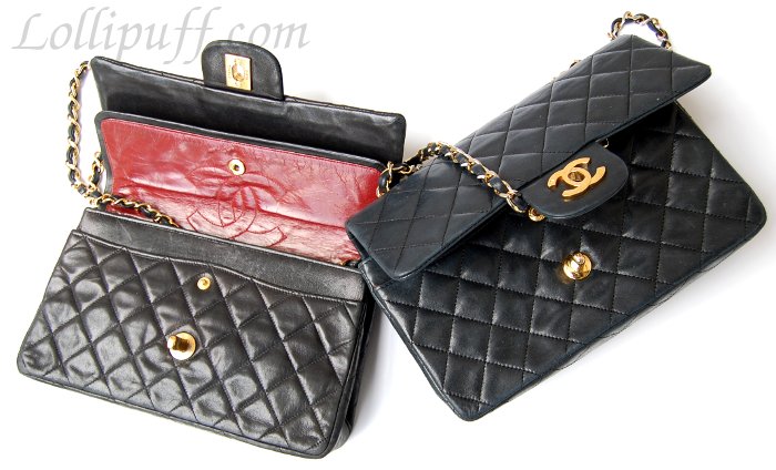 very old Chanel double flap bag