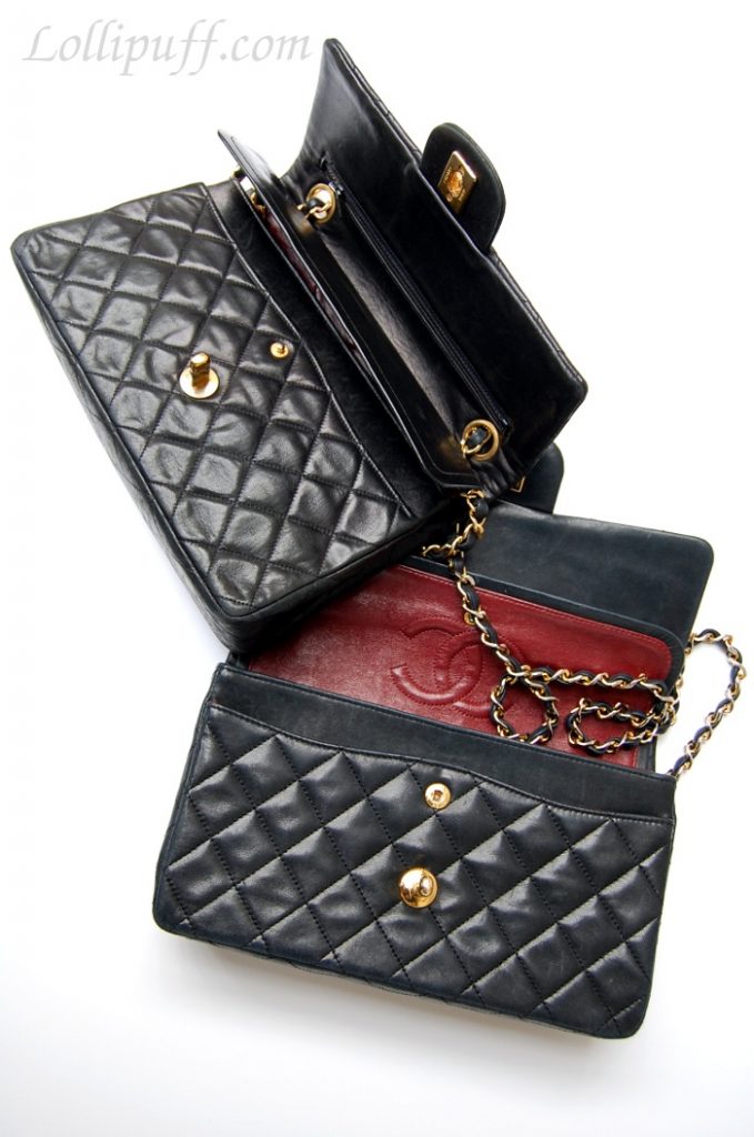 Chanel lambskin changes over the years 