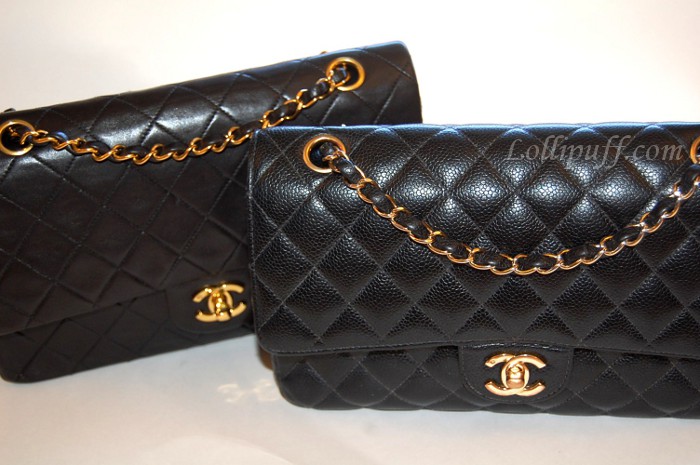 Chanel  Double Flap: Caviar vs Lambskin - Lollipuff
