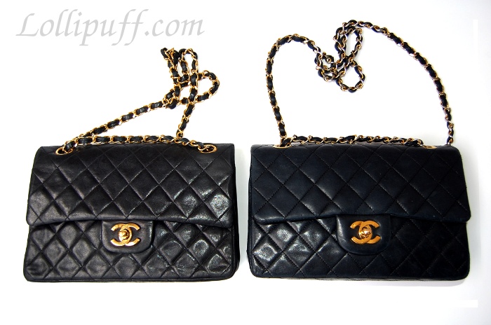 vintage Chanel double flap bags
