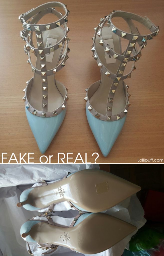 fake valentino studded heels