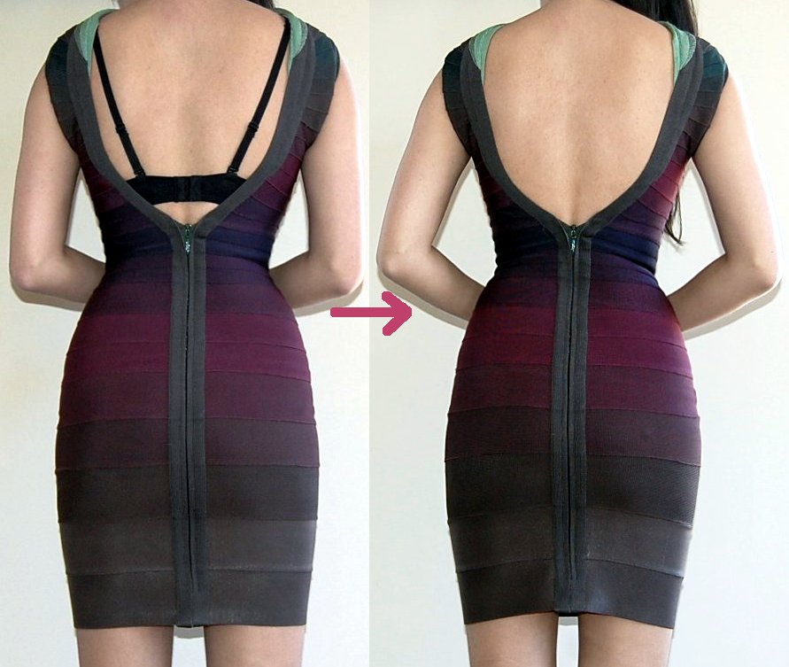 DIY: How to make a bra strap converter for low-back dresses
