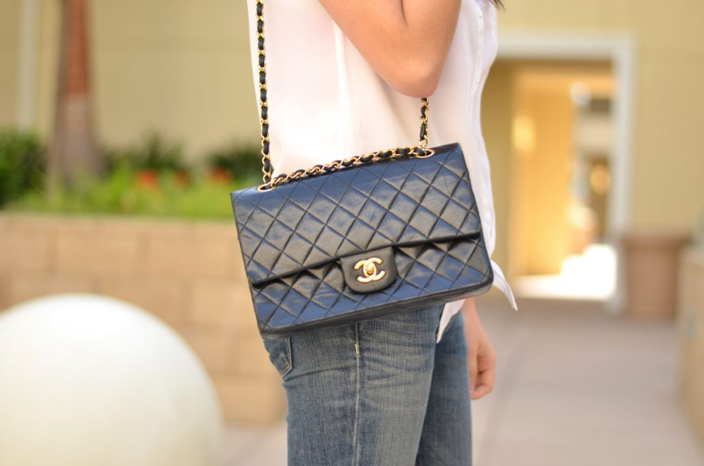CHANEL Timeless Leather Double Flap Bag