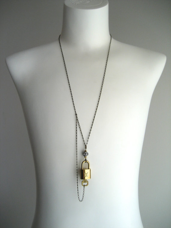 Easy DIY Louis Vuitton Lock Necklace - Lollipuff