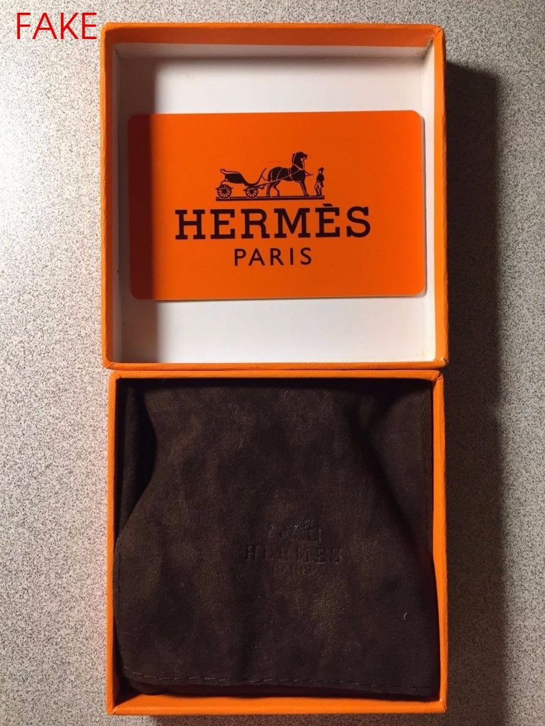 hermes box real vs fake