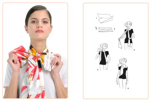 Hermes Scarf Knotting Cards Vol.3: Twilly Manchette