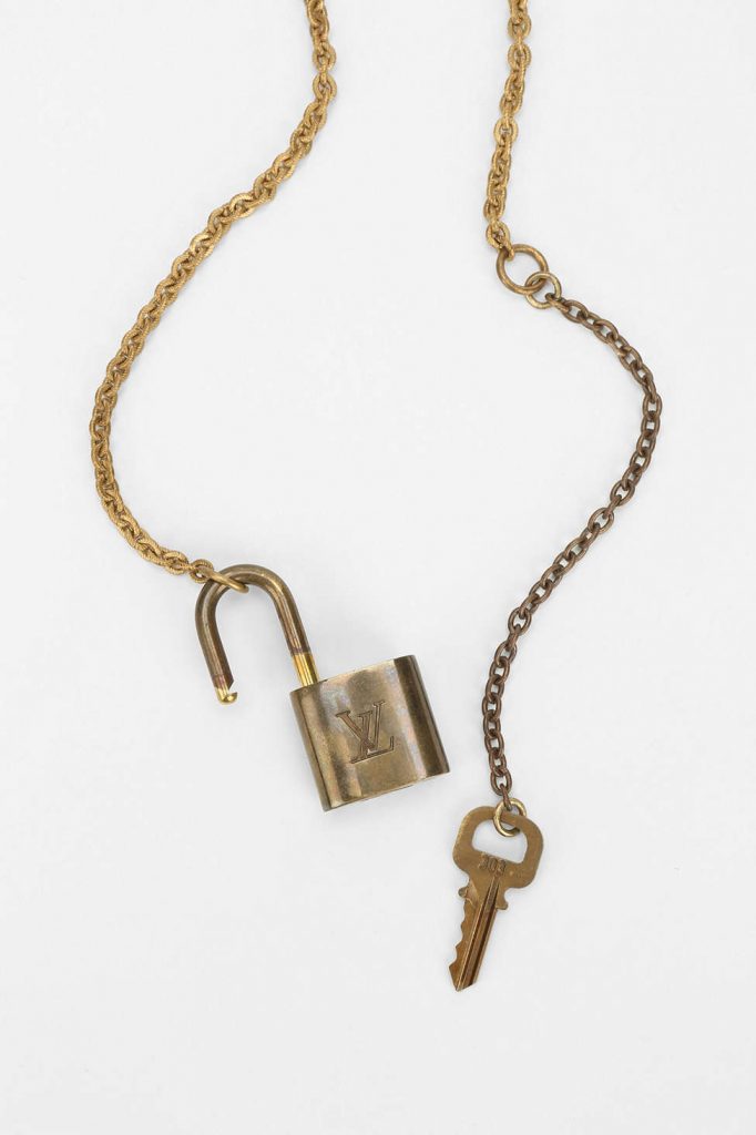 Lot - Vintage Louis Vuitton Lock and Key Necklace