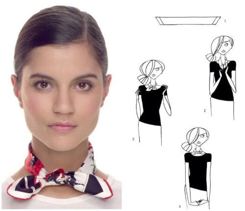 how to tie a twilly scarf