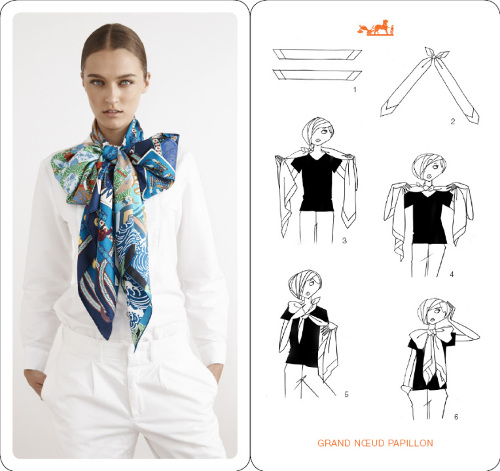 Hermes Scarf Knotting Cards - Lollipuff