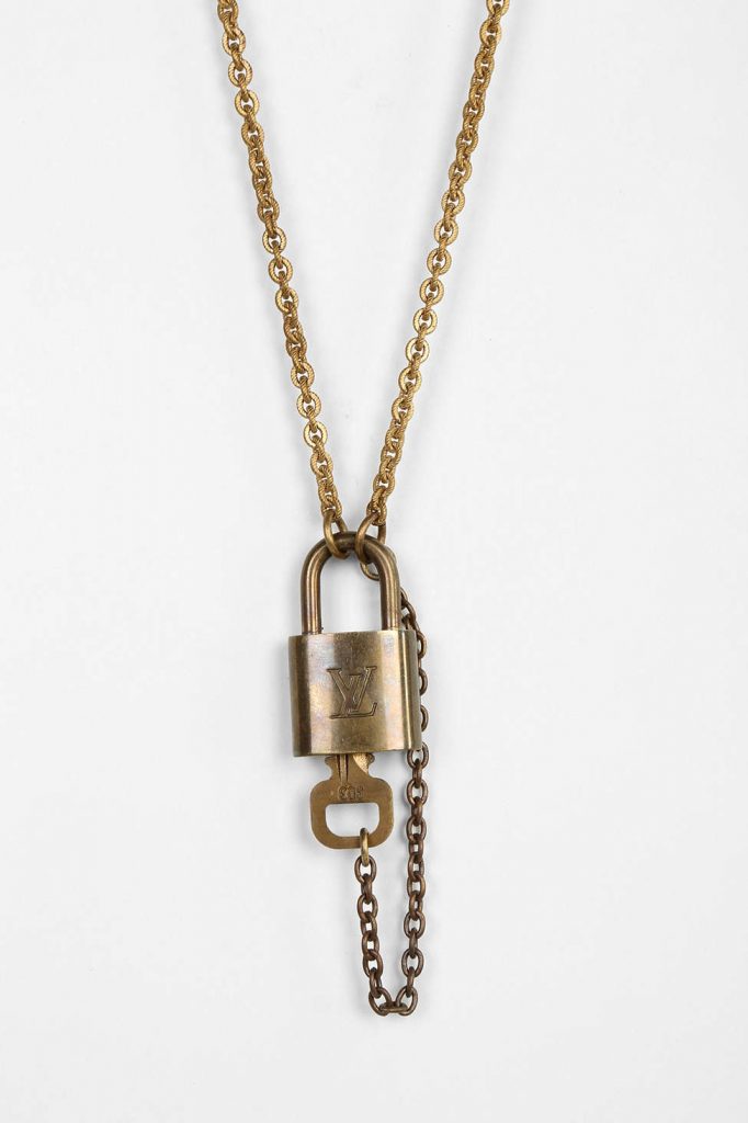 goyard lock necklace