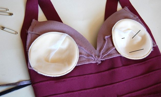 How to Add Bra Cups to Herve Leger Bandage Dresses - Lollipuff