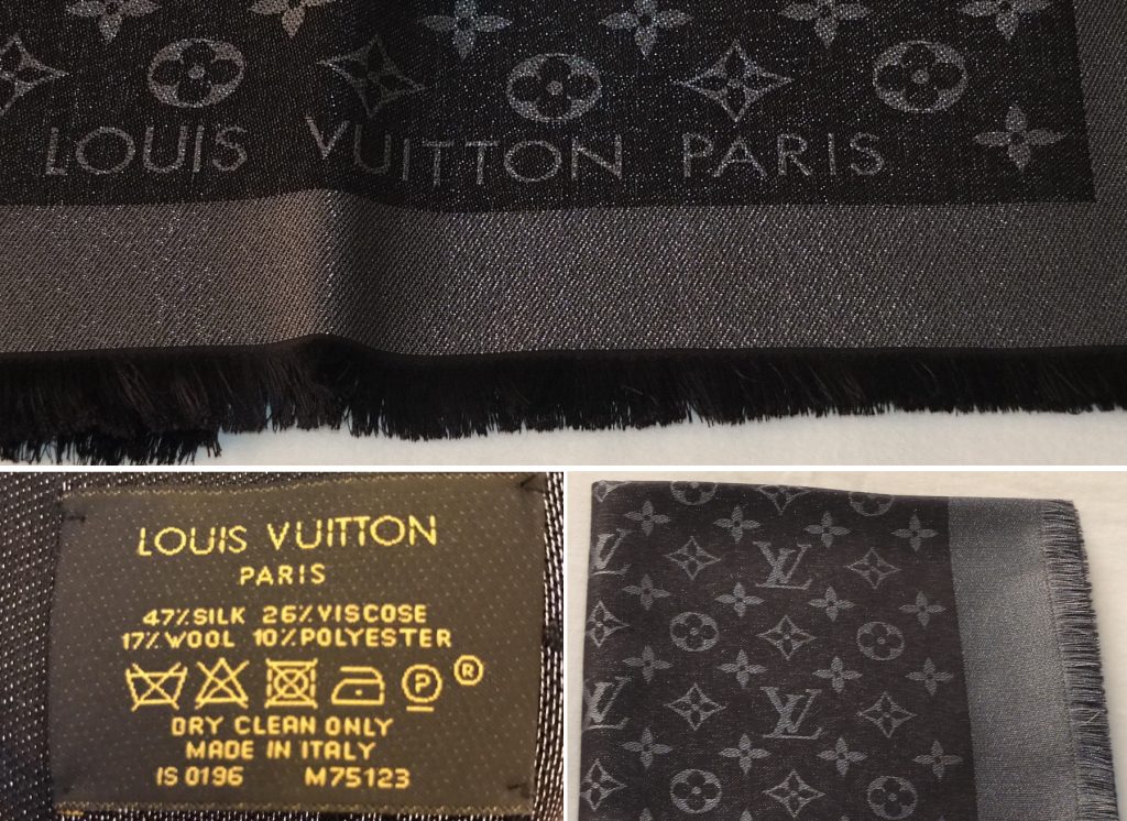 How do you verify if an LV Scarf is Authentic or not? This is all it says  on it. The only tag to it. : r/poshmark