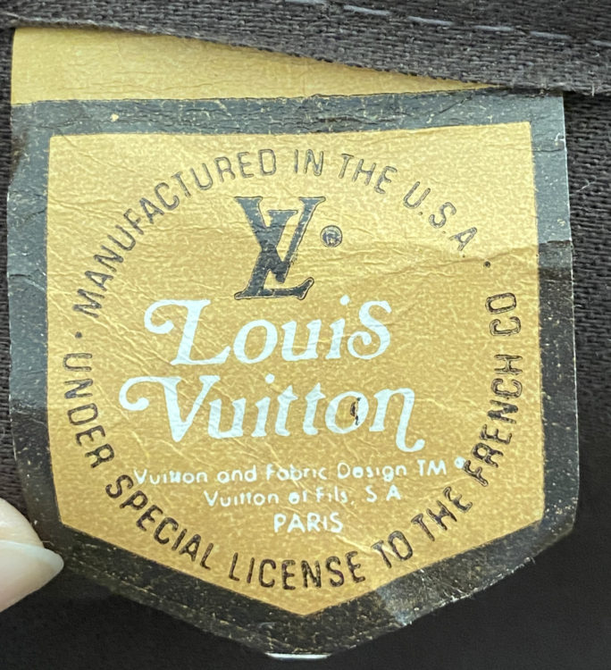 Lot - Vintage Louis Vuitton The French Company circa 1970