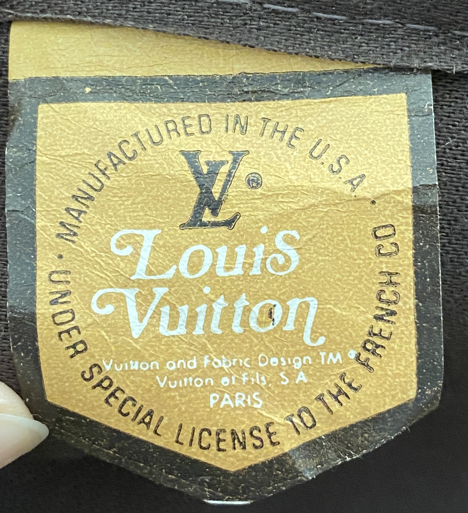 Louis Vuitton Vintage French Company Monogram Shoulder Bag
